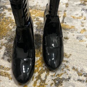 Zara Black Patent Boots